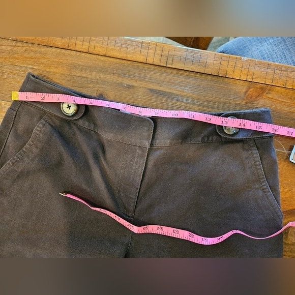 NWT TALBOTS CHOCOLATE BROWN STRETCH BOOT CUT PANTS SIZE 8 PETITE - Picture 12 of 14